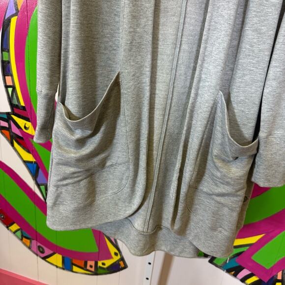 L.L. Bean, Gray Cardigan Sweater with Relaxed Fit. Size Small Petite. - Picture 2 of 5